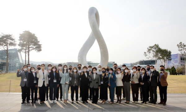 가천대 골프 최고위과정 1기생 입교식 장면. 사진=가천대학교 제공