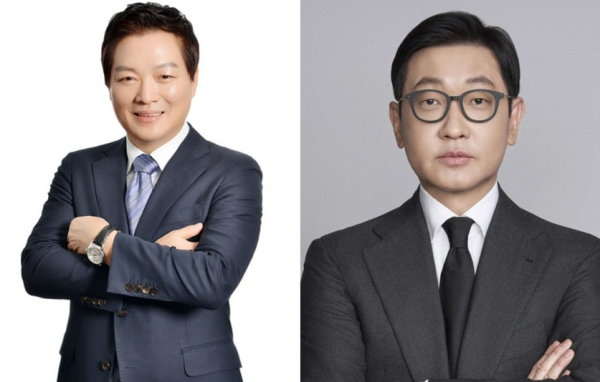 신세계그룹이 26일 정기 인사를 단행했다. 이번 인사에서 박주형 신세계백화점 대표이사(왼쪽)와 문성욱 시그나이트 대표가 사장으로 승진했다(사진제공/신세계그룹)