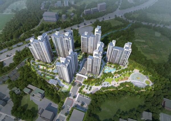 이미지 = 용인푸르지오원클러스터파크 조감도